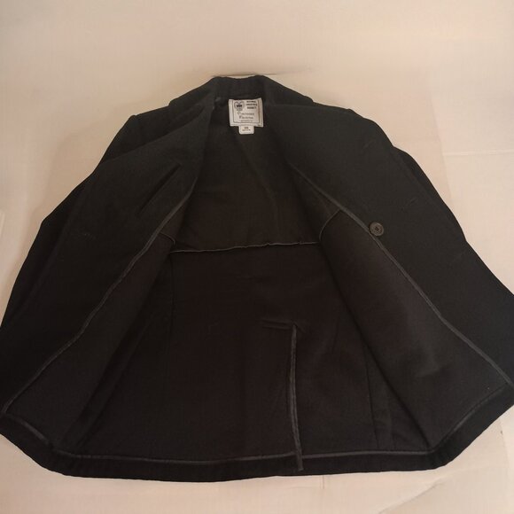 DLA Quarterdeck Enlisted Black Wool Double Breasted Peacoat Men’s Size 38R EUC - Picture 8 of 16
